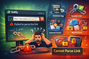 sidify cannot parse link issues