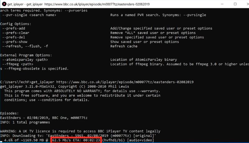 get iplayer downloading