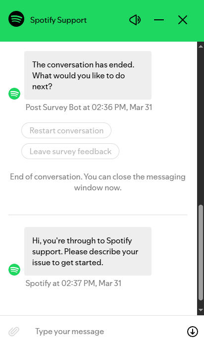 spotify chat