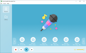 cinch auido recorder pro interface