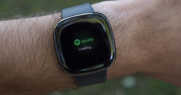 fitbit sense review spotify music app
