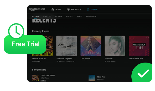 keep amazon music after free trial