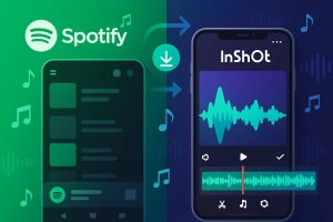 spotify songs into inshot