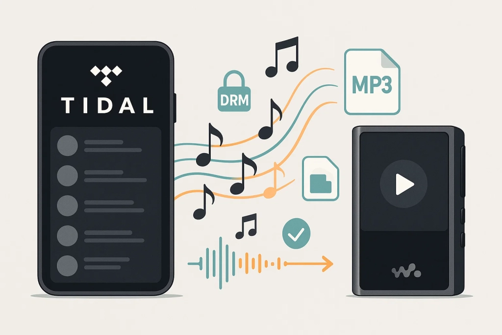 tidal music on mp3 player