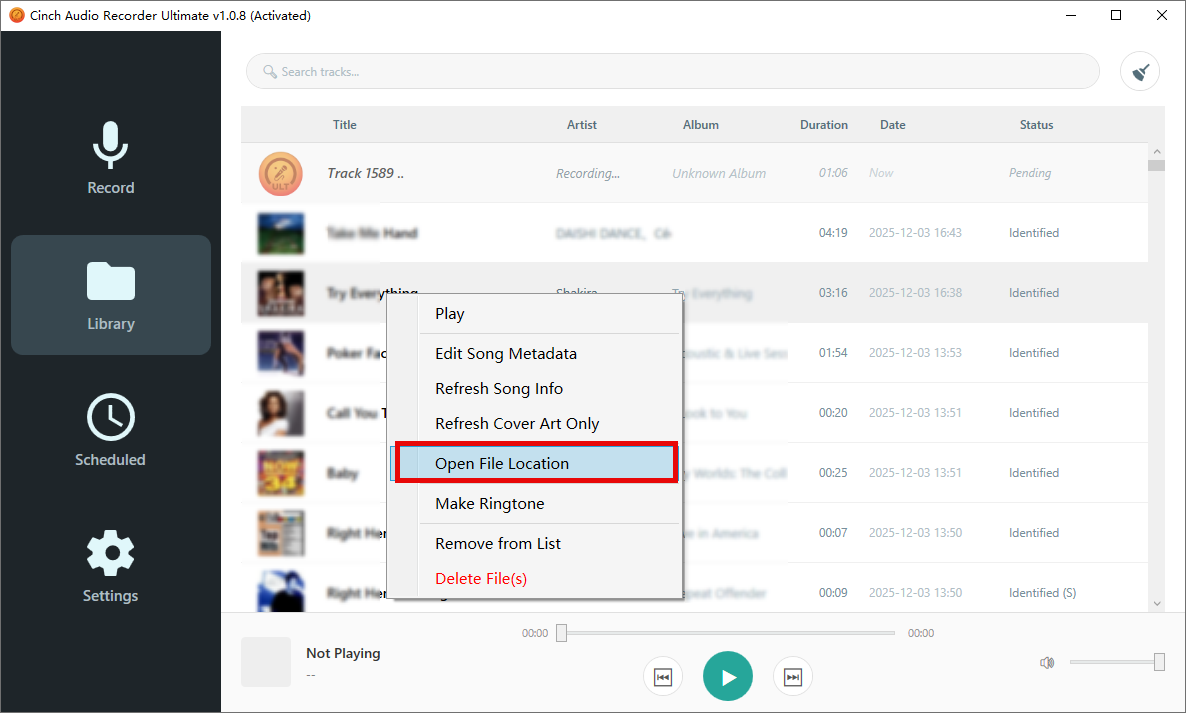 Output Files Location